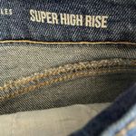 REWASH  Distressed Blue Jean Shorts Mid-Thigh Photo 3