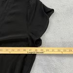 Ann Taylor  LOFT Women‎ Size XS Black Romper Cap Sleeve V-Neck Front Clasp Button Photo 7