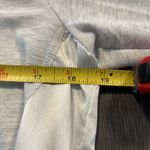 Halston Heritage HALSTON Gray Marbled V Neck 3/4 Sleeve Sweatshirt S  High-low Hem Fabric Sides Photo 6