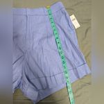 Maeve NWT Anthropologie  Colette High Waist Linen Blend Shorts W14P Sky Photo 7