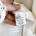 Lovers + Friends  Nadeen Long Sleeve Satin Lace Wrap Mini Dress Ivory XL Photo 5