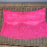 PINK - Victoria's Secret  Lace Long Line Bralette Bandeau Size M Photo 1