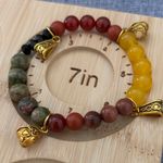 β¨ Handcraft Beaded Charm Bracelets β Set of 3 β Boho Luxe Vibes Red Photo 4