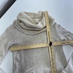 J.Crew Sweater Womens XS Petite Beige Cowl Funnel Neck Kangaroo Pocket E0856 Photo 4