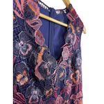 Karen Millen Purple Floral Intracate Laced Dress Lined Size 8 Photo 10