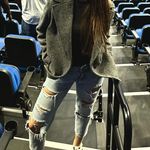 H&M Gray Warm Coat Blazer Oversized XS Photo 10