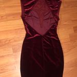 Akira High Neck Velvet Dress Photo 3