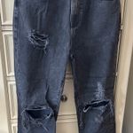 Garage Distressed Black Vintage Straight Leg Jeans Photo 0