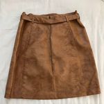 BCBGeneration Brown Leather Skirt Photo 1