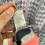 Sundry Coral Pink Blue Grey Colorblock Stitch Geo-Stripe Tunic Top NEW Photo 9