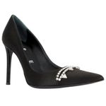 AREA Pointed Toe Pumps in Nero 40 New with Box Womens Crystal High Heels Formal Black Size 9 Photo 0