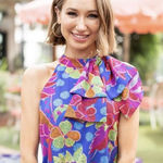 Sugar Lips NWT Women’s Rita Sleeveless Top From Avara Sz Small - Colorful, Boho, Festival Photo 0