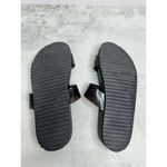 BP  Sandals‎ Womens Size 7 Black Double Strap Open Toe Slip On Glittery Slides Photo 8