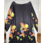 Beyond This Plane Tunic Shirt Dress Size 3X Black Color Splash Long Sleeve (A33) Photo 1