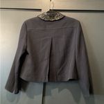 Akris Punto  LIGHTWEIGHT embellished collar metal button black wool blazer Jacket Photo 1