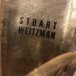 Stuart Weitzman Gold Strap Slingback Formal Heels Photo 2