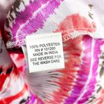 HER Destiny Women's Pink Red Tie Dye Maxi Skirt Belted Size PS Vacation Beach Photo 4