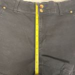 Nine West Women's Size 8  Jeans Black‎ Mid Rise Shorts Denim Stretch Gold Buttons Photo 11