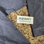Old Navy  Henley Long Sleeve Top Butter Gray Slight Crop 1/2 Button NWT Size L Photo 3