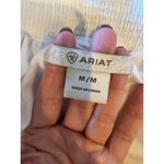 Ariat  Dress Women Medium White Gauze Embroidered Western Brandy Mini‎ Boho Photo 8