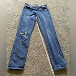 Anthropologie Pilcro And The Letterpress Slim Boyfriend Jeans Sz 25 Distressed Photo 4