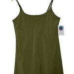Abercrombie & Fitch Olive Green Spaghetti Strap Slip Dress Shapewear Size Large Photo 0
