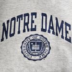 Champion Sweatshirt Vintage Jr XL Notre Dame Fighting Irish Hoodie Gray Academia Photo 6