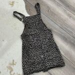 SO Leopard Print Denim Overall Dress Photo 0