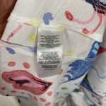 Loft  White Colorful Graffiti Tropical Rhythm Godet Shirt Dress Sz.12 Photo 12