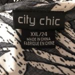 City Chic  Vacation Tropical Blouse Asymmetrical Top XXL Photo 4