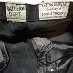 Gallery Dept Painted Distressed Ripped Flare Black Jeans Size 10 Photo 2
