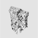 Cider SEQUIN ASYMMETRICAL SPLIT TUBE CROP TOP Photo 5