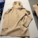 Club Monaco Tan and Cream Hooded Open Wool & Cashmere Blend Cardigan XS GUC Photo 5