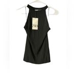ZARA  Black Fitted Sleeveless Tank Top Photo 1