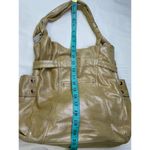 B Makowsky Women's Gold Shimmer Leather Shoulder Bag SKU 5477 Photo 1