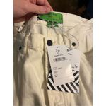 Free People • Sandrine Rose Hi Rise Wide Leg Off White Hem Denim Jeans Size 28” Photo 4