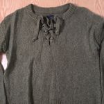American Eagle New Women’s Tie Up Sweater Very Stretchy Soft Olive Green Size Xs Photo 8