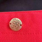 Trina Turk | Hot Coral Split Neck Drop Hem Short Sleeve Top Neon | Size Small Photo 5