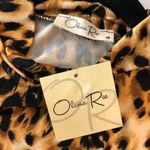 Olivia Rae  Womens Top Mock Neck Sleeveless Leopard Print L Photo 2