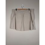 Athleta  Skirt Tan Size 20 Pleated Athletic Skort Golf Tennis Shorts Zip Pockets Photo 3