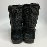 Minnetonka  black suede boots‎ shearling lined size 6 Photo 7