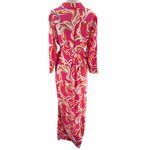 L'Agence L’agence Cameron silk Maxi dress Orange Rose psychedelic print Photo 4