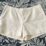 Joie  Cream 100% linen light pink shorts‎ size 4 Photo 0