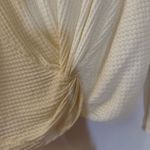 Akemi + Kin ANTHROPOLOGIE Side Knot Waffle Knit Blouse Size S Photo 9