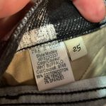 Rag and Bone  Black & White Buffalo Check Skinny Pants with Zippers at Hem Photo 8