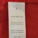  Red Puffy Sleeve Mini Dress Size Large Draper James Preppy Dress Photo 6