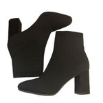 MIA  Black Knit Stretchy Slip on Ankle Booties Heels(Size 12) Photo 1