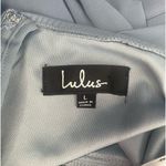 NWT Lulus Air of Romance Maxi Dress in Slate Blue Size Large Photo 4