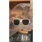 Alaïa 56mm Square Sunglasses white grey Photo 8