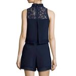 Nicholas Navy Double Layer Romper Sz. 4 Blue Photo 1